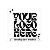 Aangepaste Y2k Business Logo Retrowave Schattige Rubberstempel (Afrduk)