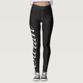 Aangepaste Yoga-Leggings met naam Leggings (Voorkant)