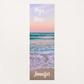 Aangepaste Yoga Mat met retro Beach & Sand (Voorkant)