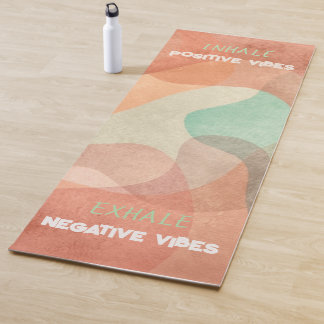 Aangepaste yoga mat positieve vibes