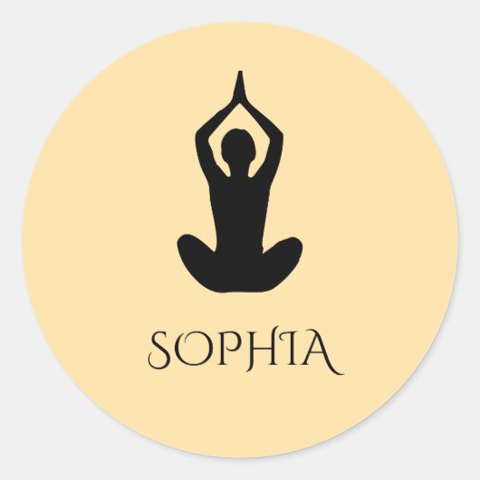 Aangepaste Yoga stickers (Voorkant)