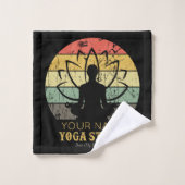 Aangepaste Yoga Studio Fitness Instructor Guru Bad Handdoek (Wasdoekje)