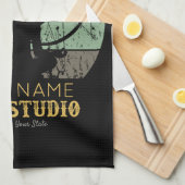 Aangepaste Yoga Studio Fitness Instructor Guru Theedoek (Quarter Fold)