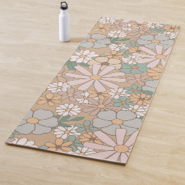 Aangepaste yogamat bloemen