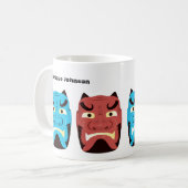 Aangepaste Yokai Oni (Japanse Demon) Mok (Voorkant links)