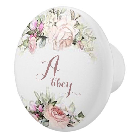 Aangepaste zachte bloem keramische knop (Rechts)