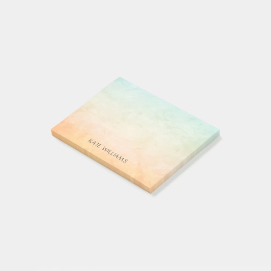 Aangepaste zachte Waterverf achtergrond Post-it® Notes (Schuin)