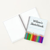 Aangepaste zakboekencils van het Kind Notitieboek (Binnen)