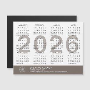 Aangepaste Zakelijke 2026 Magnetische Kalender