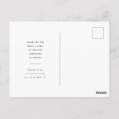 Aangepaste Zakelijke Bedankt Briefkaart (Achterkant)