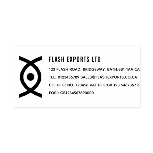 Aangepaste Zakelijke Bedrijfs Zelf Inkt Stempel (Design)