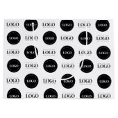 Aangepaste zakelijke bedrijfstap en herhalingslogo groot cadeauzakje (Voorkant)