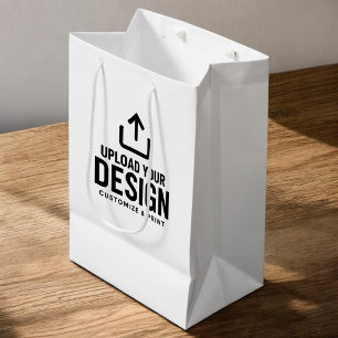 Aangepaste zakelijke bedrijfsverpakkingen met merk medium cadeauzakje