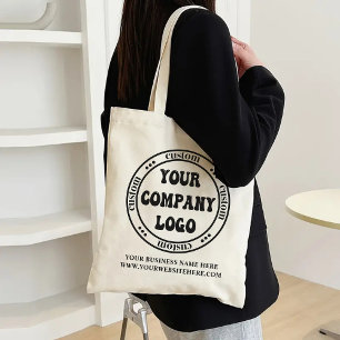 Aangepaste zakelijke boodschappentas voor evenemen tote bag