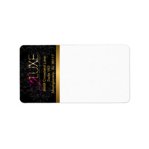 Aangepaste zakelijke Damask-Adresetiketten Etiket
