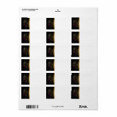 Aangepaste zakelijke Damask-Adresetiketten Etiket (Full Sheet)