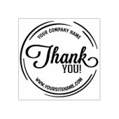 Aangepaste zakelijke en site bedankt 	rubberstempel (Afrduk)