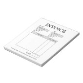 Aangepaste zakelijke factuur notitieblok (Gedraaid)