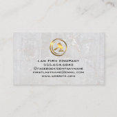 Aangepaste zakelijke foto | Wettelijke Logo Visitekaartje (Achterkant)