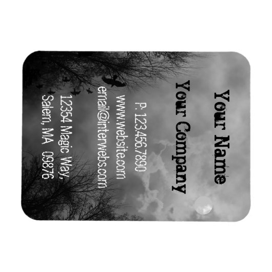 Aangepaste zakelijke Grungy Haunted Sky Magnets Magneet (Horizontaal)