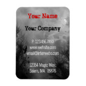 Aangepaste zakelijke Grungy Haunted Sky Magnets Magneet (Verticaal)