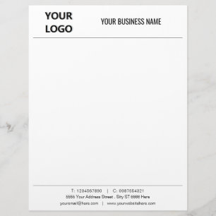 Aangepaste zakelijke Kantoor - Uw Logo Briefhoofd