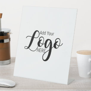 aangepaste zakelijke logo adverteren reclamebord met voetstuk