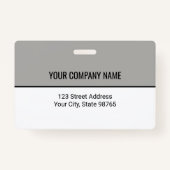 Aangepaste zakelijke Logo Barcode Werknemer Foto Badge (Achterkant)