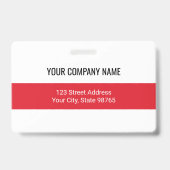 Aangepaste zakelijke Logo Barcode Werknemer Foto Badge (Achterkant)