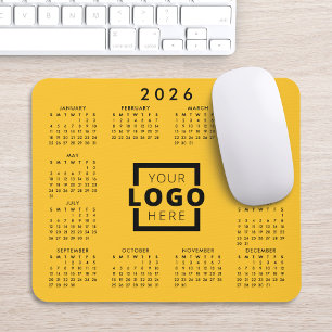 Aangepaste zakelijke logo bedrijfsagenda 2022 kale muismat