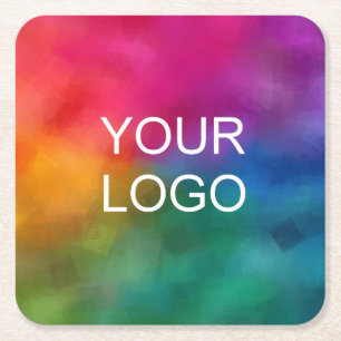 Aangepaste zakelijke Logo bedrijfsbedrijf Sjabloon Vierkante Kartonnen Onderzetter