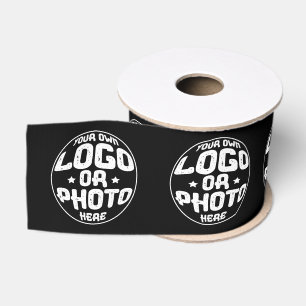 Aangepaste zakelijke logo bedrijfsmarketing modern grosgrain lint