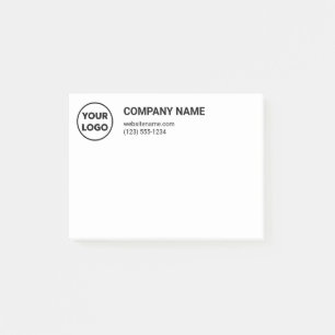 Aangepaste zakelijke Logo Bedrijfsnaam Contactgege Post-it® Notes