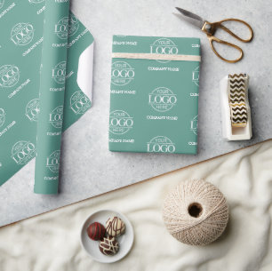Aangepaste Zakelijke Logo Bedrijfsnaam Promotie Cadeaupapier
