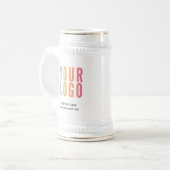 Aangepaste zakelijke Logo Bierpul (Voorkant links)