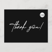 Aangepaste zakelijke Logo Eenvoudig bedankt Briefkaart (Voorkant)