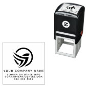 Aangepaste zakelijke Logo Eenvoudig & Modern Zelfinktende Stempel (In situ)