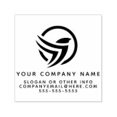 Aangepaste zakelijke Logo Eenvoudig & Modern Zelfinktende Stempel (Design)