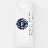 Aangepaste zakelijke Logo en bedrijfswebsite Spandoek (Verticaal)