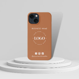 Aangepaste zakelijke Logo en minimalistische socia iPhone 13 Hoesje