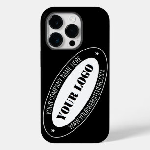 Aangepaste zakelijke Logo en tekst Bedrijf iPhone Case-Mate iPhone 14 Pro Hoesje