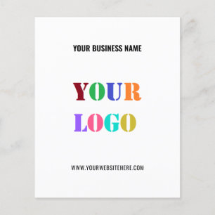 Aangepaste Zakelijke Logo en Tekst Promotionele Fl Flyer