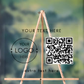Aangepaste zakelijke Logo en tekst QR Code Promoti Acryl Bord (Neutraal)