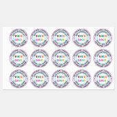 Aangepaste zakelijke Logo en tekst ronde labels (Vel)