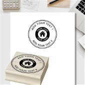 Aangepaste zakelijke Logo en tekst Rubberstempel