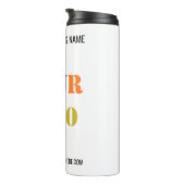 Aangepaste zakelijke Logo en tekst thermische tumb Thermosbeker (Geroteerd rechts)