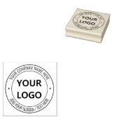Aangepaste zakelijke Logo en tekst uw rubberen ste Rubberstempel (Gestempeld)