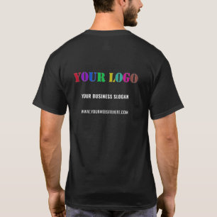 Aangepaste zakelijke Logo en tekstpromotie T-shirt