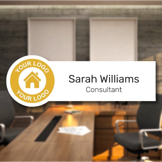 Aangepaste zakelijke Logo Functie medewerker Naamplaatje