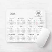 Aangepaste zakelijke Logo | Gepersonaliseerde kale Muismat (Met muis)